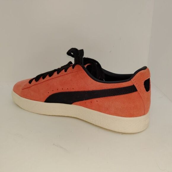 Puma Clyde OG Mens NEW w/Tags Salmon Frosted & Black Leather Sneakers - sz. 9 - Picture 2 of 7